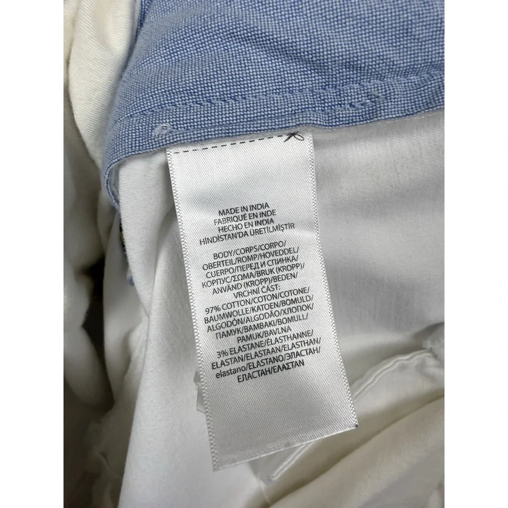 Polo Ralph Lauren Chino Shorts White Stretch Classic Fit Men's 40 Preppy Golf